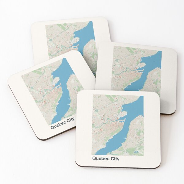 Item preview, Quebec City Minimalistic Map Art designed and sold by MapsNerd.