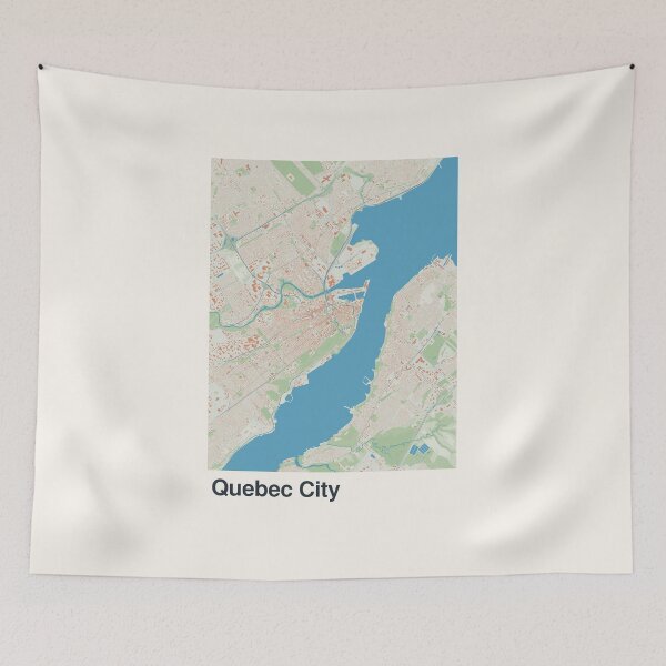 Item preview, Quebec City Minimalistic Map Art designed and sold by MapsNerd.