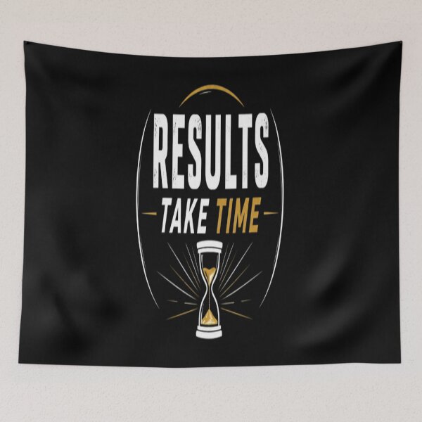 Item preview, Results Take Time  Motivational Quote Typography Design designed and sold by v6ziix.