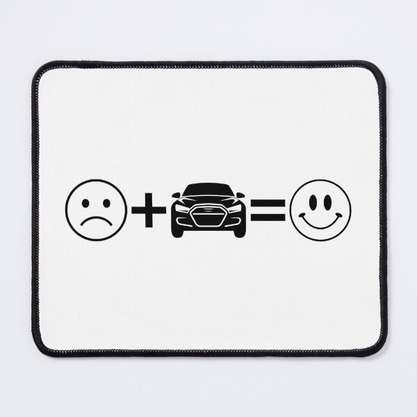 Item preview, Sad Face Plus Car Equals Happy Face Funny Automotive Equation designed and sold by Vision Crafted.