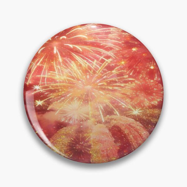 Item preview, Red Gold Fireworks Night Celebration Artwork  designed and sold by NivyasArtistry.
