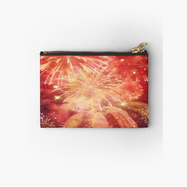 Item preview, Red Gold Fireworks Night Celebration Artwork  designed and sold by NivyasArtistry.
