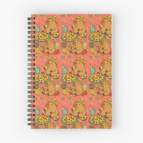 Item preview, Capybara Nacho Party Pattern designed and sold by Soft Berry Studio.