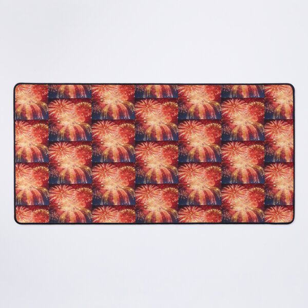 Item preview, Red Gold Fireworks Night Celebration Artwork  designed and sold by NivyasArtistry.