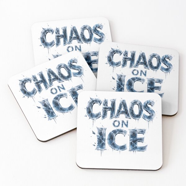 Item preview, Chaos on Ice – Frozen Shattered Ice Typography designed and sold by zmsl.
