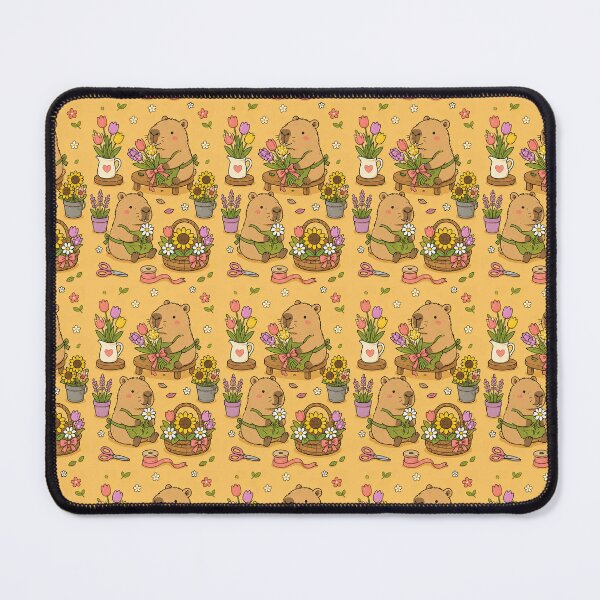 Item preview, Capybara Little Florist Pattern designed and sold by Soft Berry Studio.