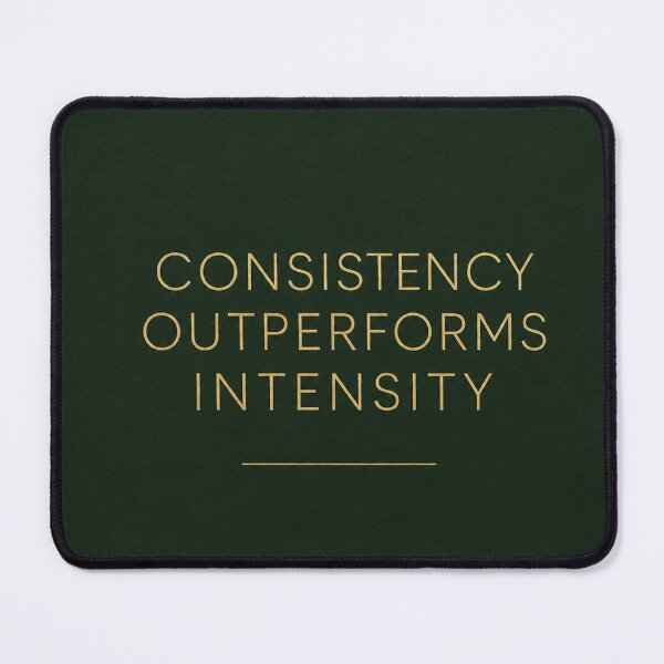 Item preview, Consistency Outperforms Intensity | Minimalist Money Mindset Print designed and sold by Zaramodo.