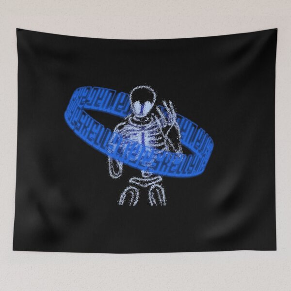Item preview, Edgy Y2K Cyber Skeleton with Neon Ring designed and sold by Munib302.