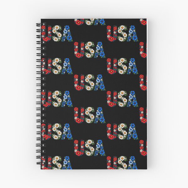 Item preview, Floral USA Letters Red White Blue Design designed and sold by AhmedZouita.