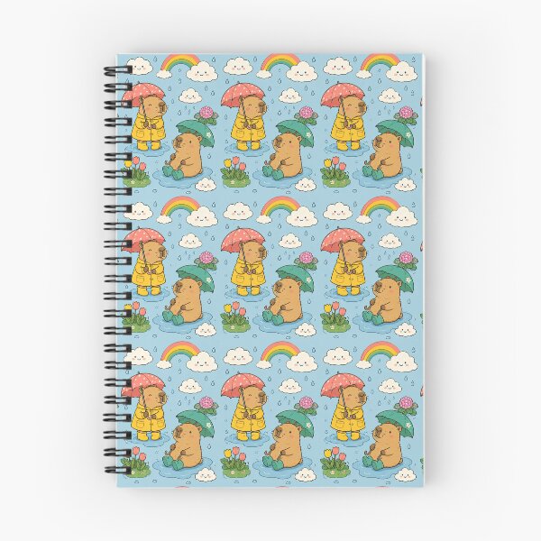 Item preview, Capybara Cloudy Day Pattern designed and sold by Soft Berry Studio.