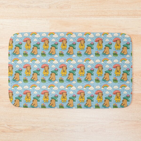Item preview, Capybara Cloudy Day Pattern designed and sold by Soft Berry Studio.