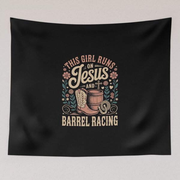 Item preview, Jesus and Barrel Racing  designed and sold by jkrphoto.