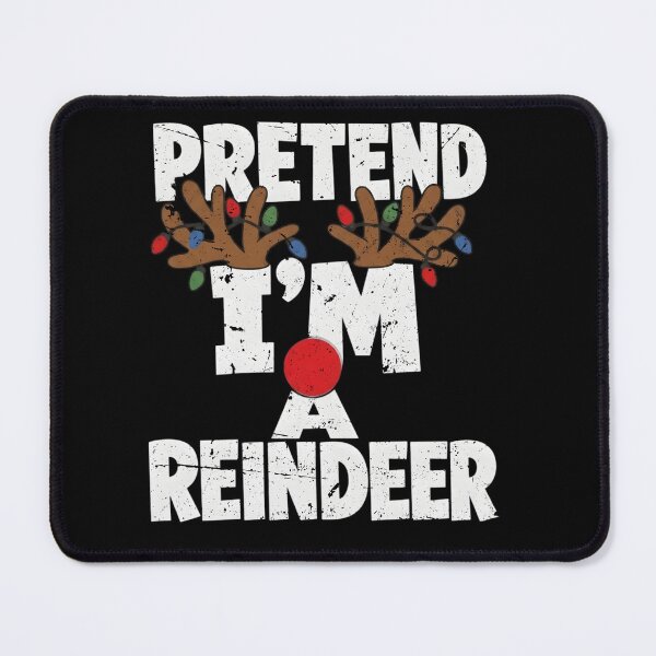 Item preview, Pretend I'm a Reindeer Funny Lazy Christmas Costume Pajamas designed and sold by clothesy7.