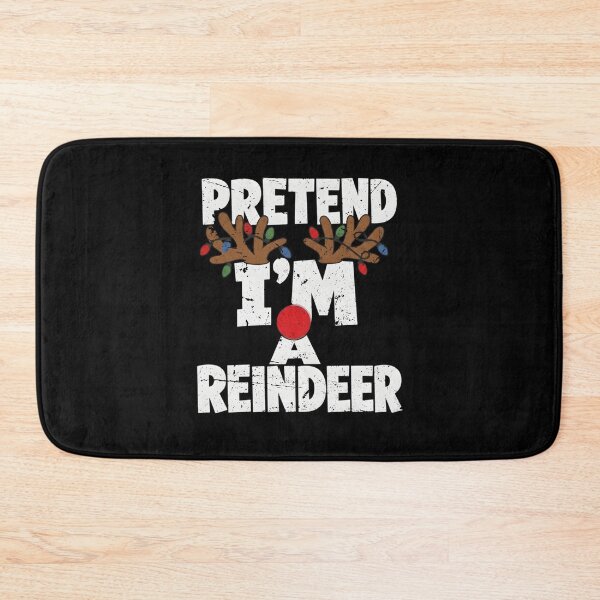 Item preview, Pretend I'm a Reindeer Funny Lazy Christmas Costume Pajamas designed and sold by clothesy7.