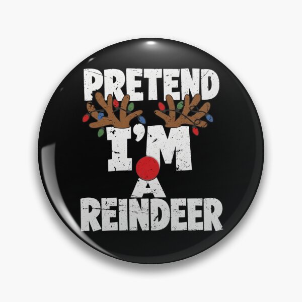Item preview, Pretend I'm a Reindeer Funny Lazy Christmas Costume Pajamas designed and sold by clothesy7.