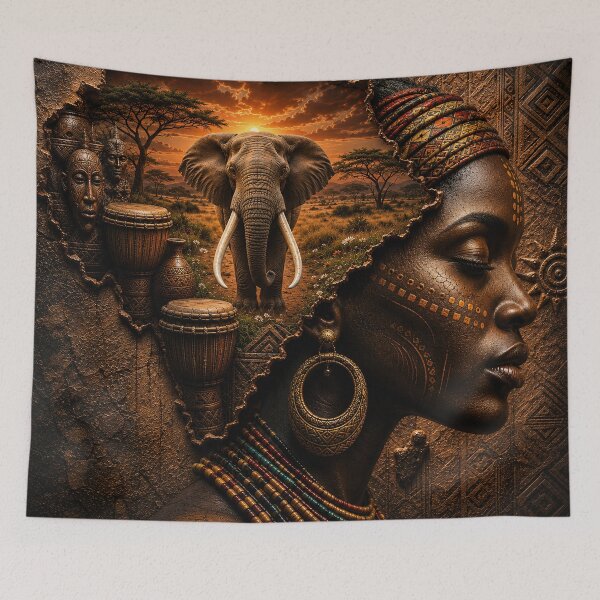 Item preview, AFRICAN QUEEN  designed and sold by johnnyssandart.