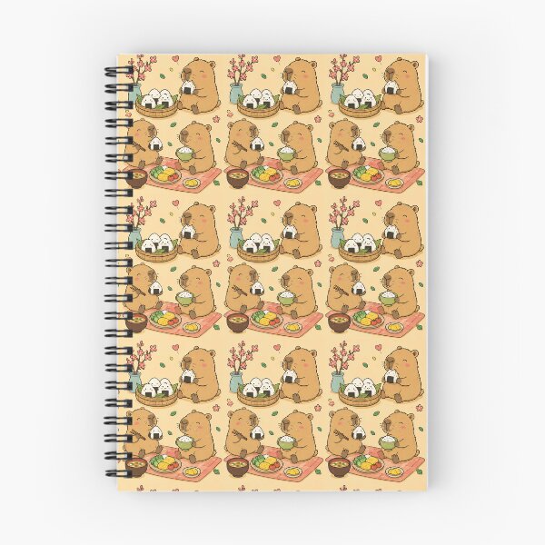 Item preview, Capybara Onigiri Lunch Pattern designed and sold by Soft Berry Studio.