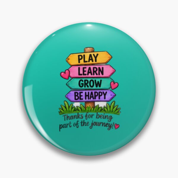 Item preview, Play Learn Grow Be Happy Daycare Teacher Appreciation Gift designed and sold by BearLoveDesign.