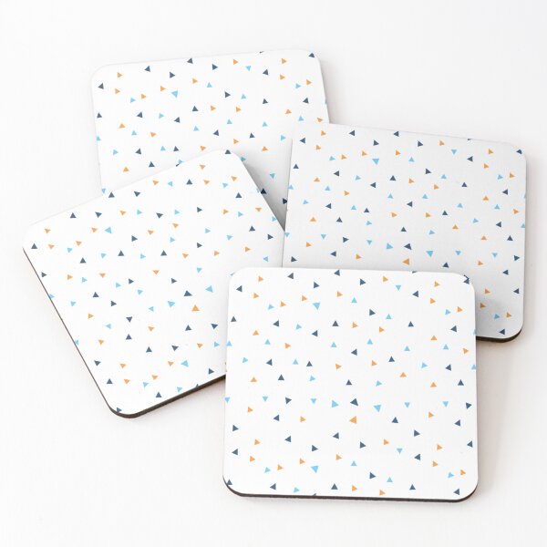 Item preview, Colorful Geometric Triangle Pattern – Abstract Blue Orange Shapes Minimalist Modern Design designed and sold by Kruti Collection.