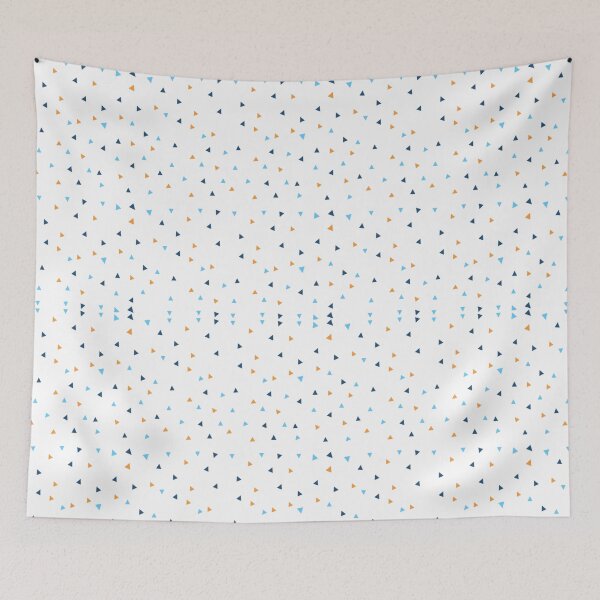 Item preview, Colorful Geometric Triangle Pattern – Abstract Blue Orange Shapes Minimalist Modern Design designed and sold by Kruti Collection.