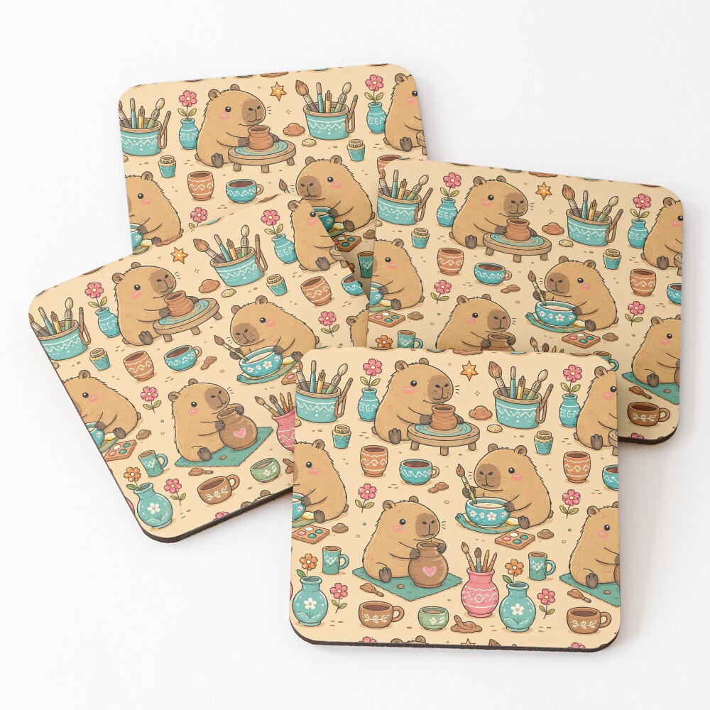 Item preview, Coasters (Set of 4) designed and sold by SoftBerryStudio.