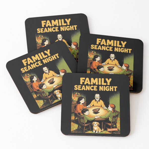 Item preview, Family Seance Night Retro Board Game Cover designed and sold by The Mellonaire.