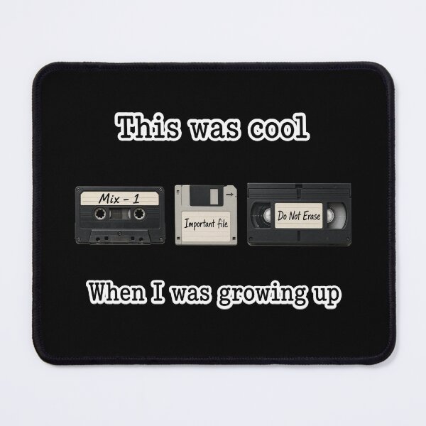 Item preview, When I Was Growing Up Retro Tech Nostalgia Art designed and sold by PlanetEye Designs.