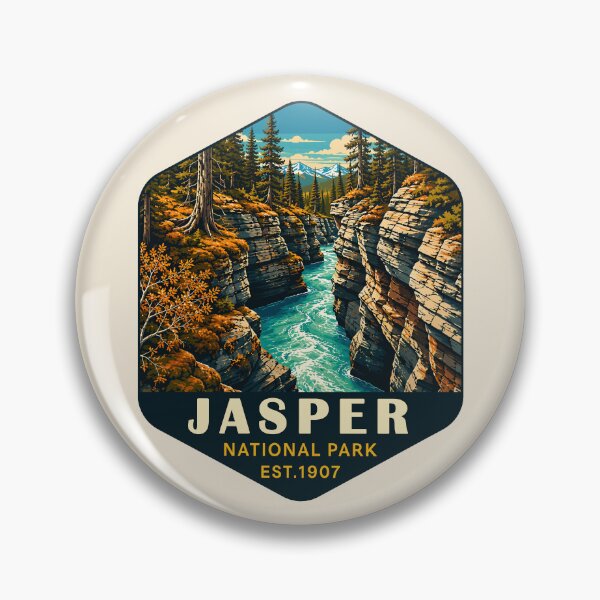 Item preview, Jasper National Park Canada – Vintage Retro Mountain Adventure designed and sold by Gideon Emmerich.