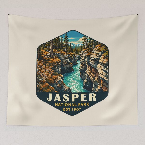 Item preview, Jasper National Park Canada – Vintage Retro Mountain Adventure designed and sold by Gideon Emmerich.