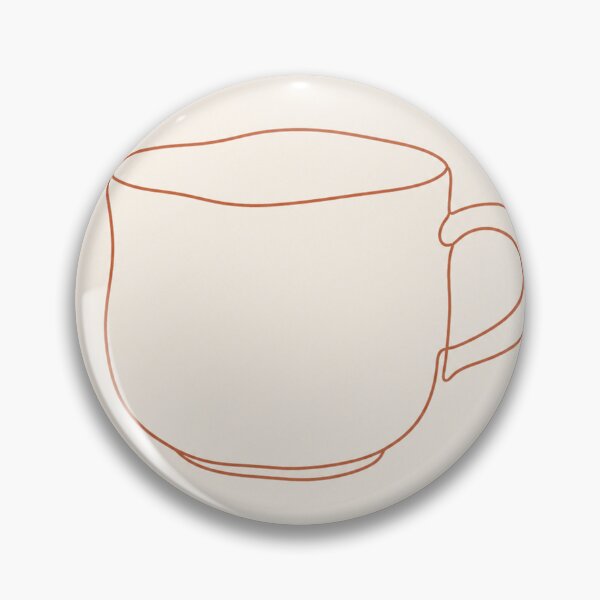 Item preview, Uneven Ceramic Cup | Wabi-Sabi Minimalist Line Art designed and sold by Zaramodo.