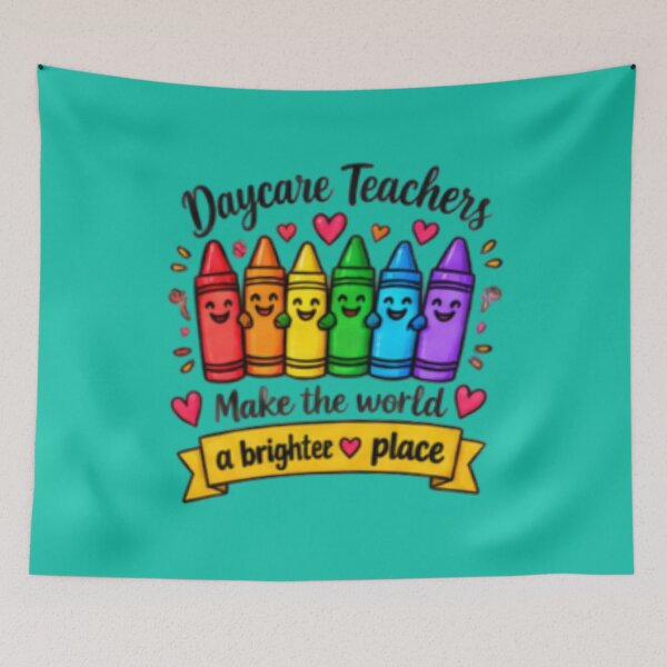 Item preview, Daycare Teachers Make the World a Kinder Place Crayon Gift designed and sold by BearLoveDesign.