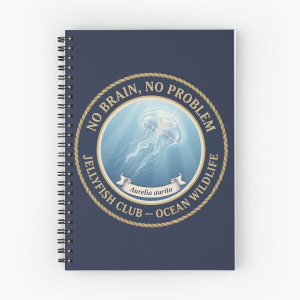 Item preview, No Brain No Problem Jellyfish Humor Badge designed and sold by CalmCapy Co.