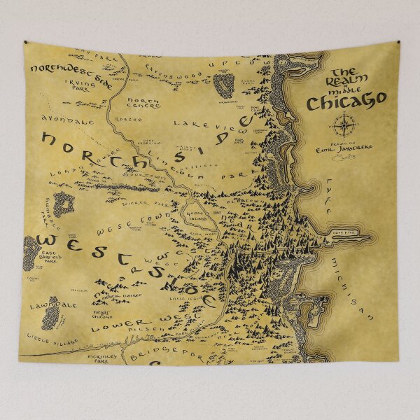 Artikelvorschau, Das Reich von Chicago entworfen und verkauft von Realm of Maps.