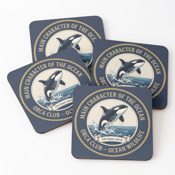 Item preview, Main Character Of The Ocean Orca Humor Badge designed and sold by CalmCapy Co.