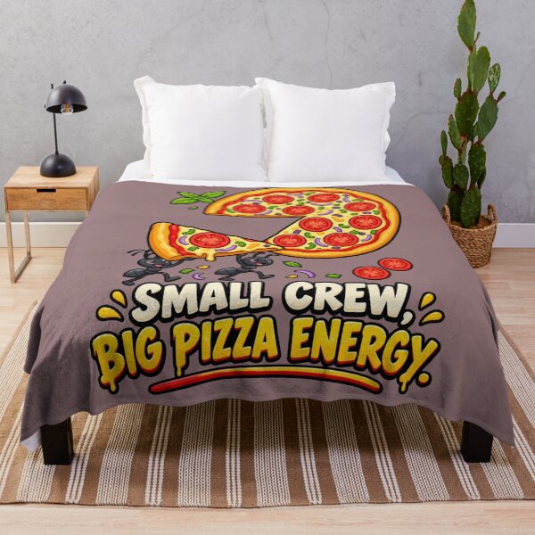 Item preview, Small Crew, Big Pizza Energy – Ants Carrying Pizza Slice designed and sold by HOUSE OF TIST.