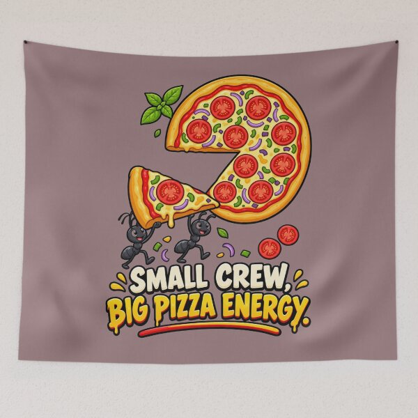 Item preview, Small Crew, Big Pizza Energy – Ants Carrying Pizza Slice designed and sold by HOUSE OF TIST.