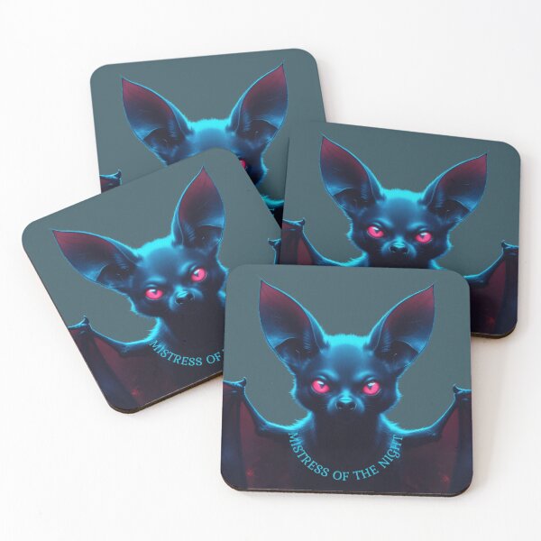 Item preview, Mistress of the Night Gothic Neon Bat Vampire Art designed and sold by mimikaka.