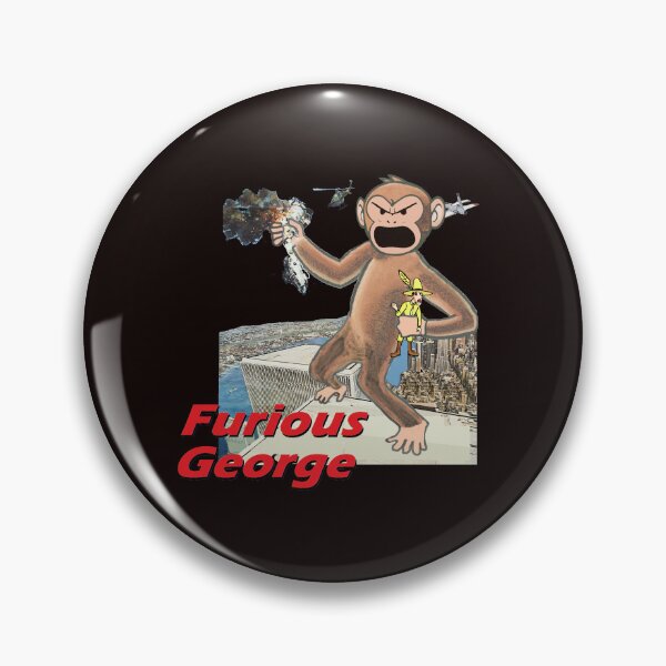 Item preview, mad furious george monkey logo designed and sold by VWscout2.
