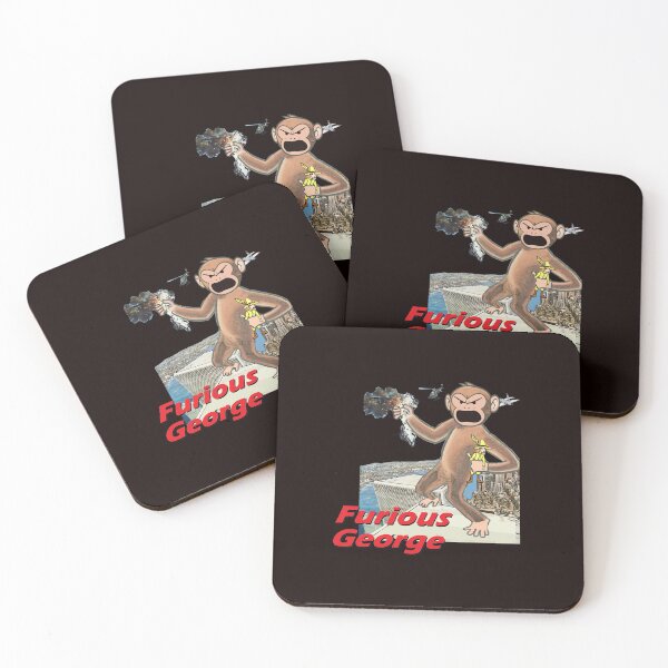 Item preview, mad furious george monkey logo designed and sold by VWscout2.
