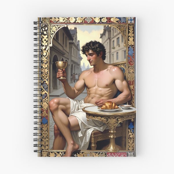 Item preview, Renaissance Bacchus at Breakfast – Classical Greek God Art designed and sold by ZhivanCrimson.