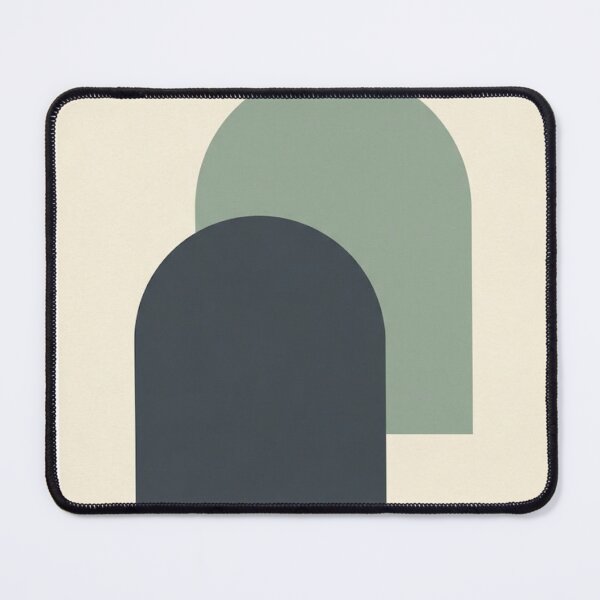 Item preview, Offset Arch Pair | Minimalist Sage and Charcoal Print designed and sold by Zaramodo.