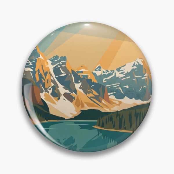 Item preview, Banff Alberta Vintage Canada Travel Poster designed and sold by SnazzifyDigital.