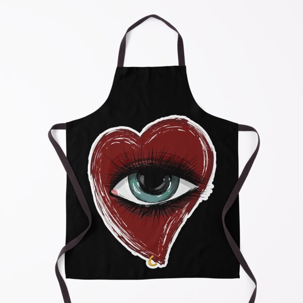 Item preview, Dark Surreal Heart with Human Eye Gothic Mystical Art Vector Illustration designed and sold by MaryMoonArt.