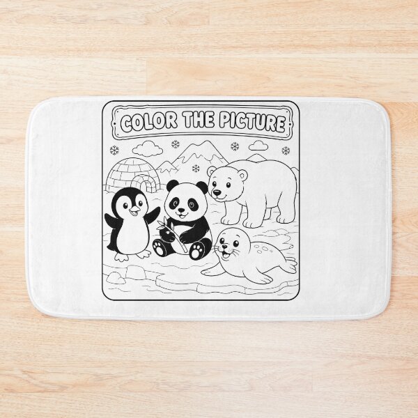Item preview, Color the Picture – Arctic Animals designed and sold by TOMSZE.