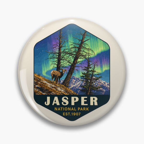 Item preview, Jasper National Park Canada – Vintage Retro Mountain Adventure designed and sold by Gideon Emmerich.