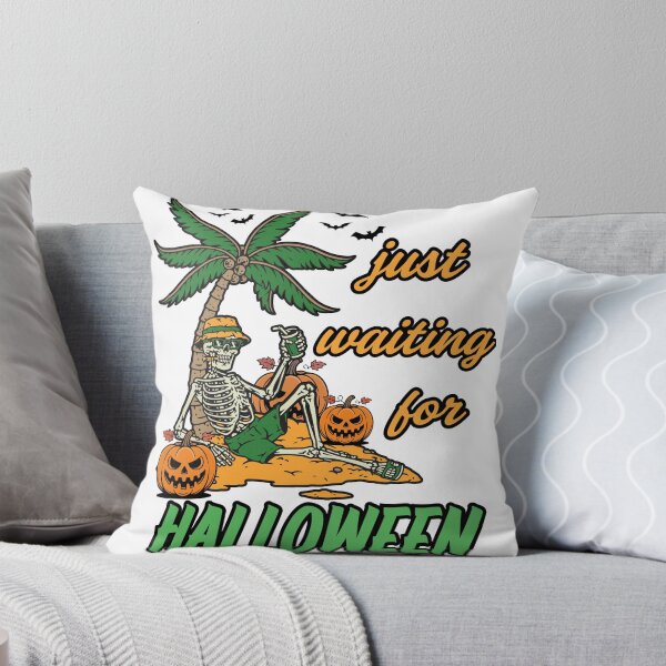 Item preview, Skeleton just waiting for Halloween on the beach  designed and sold by She - artist creations .