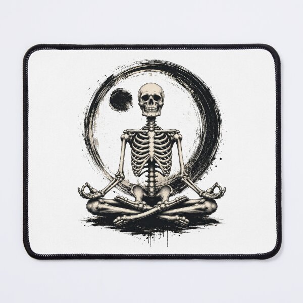 Item preview, Meditating Skeleton Zen Yoga designed and sold by WaviStudio.