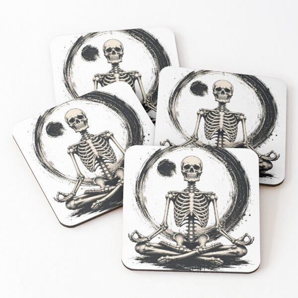 Item preview, Meditating Skeleton Zen Yoga designed and sold by WaviStudio.