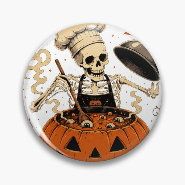 Item preview, Bone Appetit Halloween Skeleton Chef designed and sold by Mix Mood.