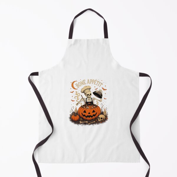 Item preview, Bone Appetit Halloween Skeleton Chef designed and sold by Mix Mood.